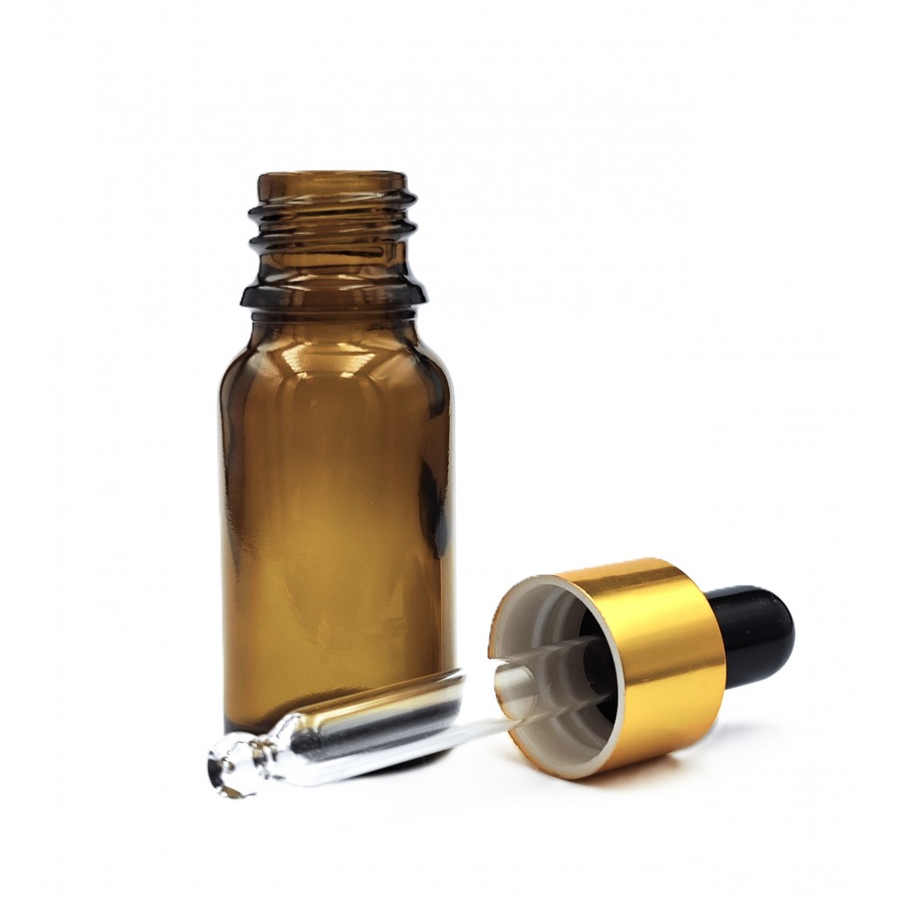 Buteleczka szklana z PIPETĄ na oleje, serum 10ml